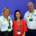 Rosa Masgrau e Roy Taylor, do M&E, com Flavia Didomenico, presidente da Santur