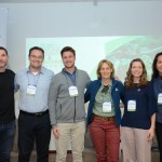 Ricardo Batista, da Quartour Turismo, Fernando Fonseca, da Horwath HTL, João Paulo Tasso, da UnB, Ariane Janer, da Globo Ecoturism Network, Elisa Dettoni, da ONU Meio Ambiente, e Jessica Kobaiashi, do Senac