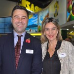 Simon Press, diretor da WTM Londres, com Luciane Leite, diretora da WTM-LA