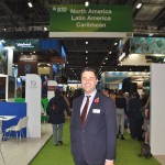 Simon Press nos corredores da WTM Londres