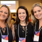 Tatiana Rocha, da Rochatur, Juliana Assumpção, da Aviesp, e Michelle MArtinussi, da Conextravel