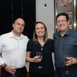 Thiago Santos, do Rio CVCB, Carina Reis, do Bourbon, e Cesar Turlão, da Ancoradouro