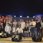 Trade de Porto de Galinhas, com o secretário de Turismo de Pernambuco, Rodrigo Novaes, Cleiton Armelin, da CVC Corp, e Daniela Araújo, da Gol