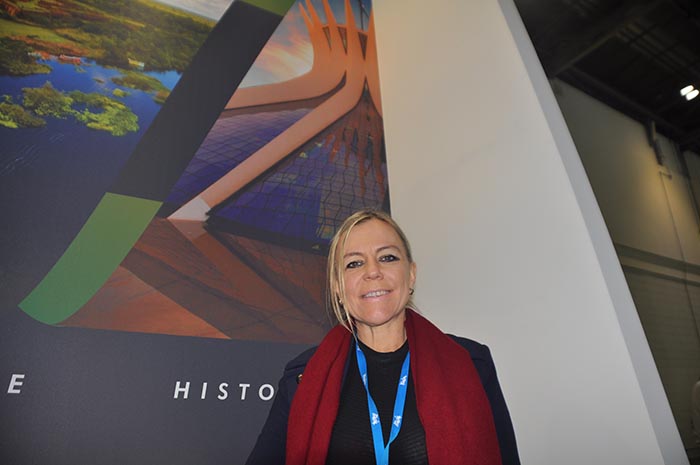Em busca de consolidação no Turismo, Brasília cresce 41% em visitantes 1 Vanessa Mendonça, secretário de Turismo do Distrito Federal, no estande o Consórcio Brasil Central