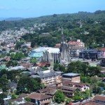Vista aerea da cidade de Canela