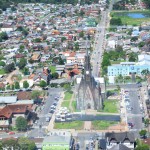 Vista aerea da cidade de Canela