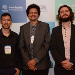 William Gregory, da Universidade do RJ, Rafael Bernardo, da PonteAPonte, e Felipe Lazoski, da Universsidade Federal do Paraná Litoral