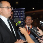 Wilson Witzel concedeu entrevista coletiva após o evento