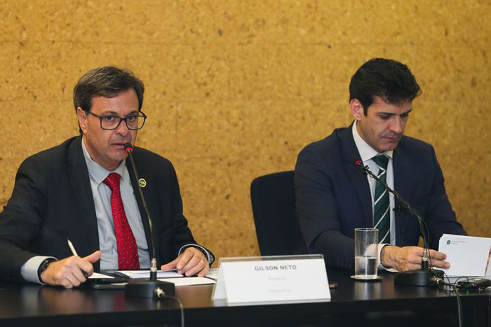 O presidente da Embratur, Gilson Machado Neto, e o ministro do Turismo, Marcelo Álvaro Antônio - Arquivo/Agência Brasil
