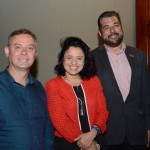 Ângelo Sanches, secretario de Turismo de Canela, Monica Samia e Roberto Nedelciu, da Braztoa