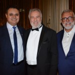 Assis, presidente da Avirrp, Celso Guelfi, presidente da GTA, e Ventura, da Famas Gráfica