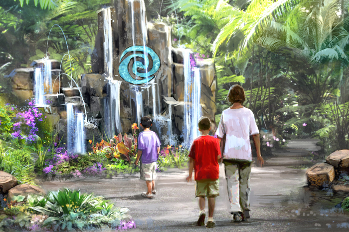 Epcot passa por transformação histórica; veja as novidades 4 Journey of Water, Inspired by “Moana” at Epcot will be the first attraction inspired by the hit Walt Disney Animation Studios film. This lush exploration trail will invite guests to meet and play with magical, living water. (Disney)