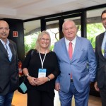 Fernando Joly; Rosa Masgrau e Roy Taylor do M&E; e Carlos Antunes da Copa Airlines