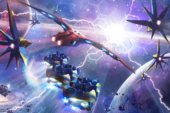 Epcot passa por transformação histórica; veja as novidades 5 Guardians of the Galaxy: Cosmic Rewind will be the first “other-world” showcase pavilion at Epcot. The attraction will feature a new storytelling coaster that rotates to focus guests on the action, and will include the first reverse launch on a Disney coaster. (Disney/Marvel)