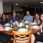 Ricardo Bretas e Fernanda Silva, da Cantos do mundo turismo; José Carlos; Lúcio Xavier, da Transmundi; Alessandra Aleph e Mariana Nogueira da Animara Turismo