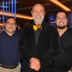 Israel Santos, da Escape Travel, Marlos Benedini, da Bentour, e Roberto Nascimento, da Flaptur Viagens