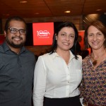 Luciana Longo, da Avianca, entre Francisco Camilo e Carla Davidovich, da New Age