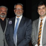 Willian França, Bob Santos e Mateus Martins, do Ministério do Turismo