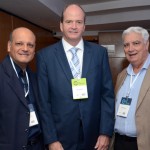 Neilor Costa da Aerolineas Argentina; Ralf AAsmann da Air Tkt; e Jaime Patroni da APG Brasil