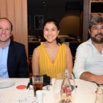 Nicolás Casasfranco e Maria Catalina Galvis, da Procolombia, com Roberto Nedelciu, da Raidho