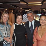 Nélli Zanetti, da Agências Fly Me, Gracia Issa, da GD Turismo, Marco Carbone, da MSC e Ana Soares da Brisa Turismo