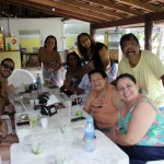 O grupo permaneceu no Ecopark para um almoço e depois partiu para a Casa do Vidro