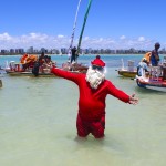 Papai Noel na praia Papai Noel na praia