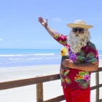 Papai Noel aproveitando o verão Papai Noel aproveitando o verão