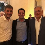 Philipe Campello, do RioCVB, com o secretário Especial de Turismo do Rio, Paulo Jobim, e o chefe de gabinete, Leonardo Pinto