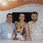 Ricardo Busgaib, Adriana Rodrigues e Artur Koch, da Phoenix Soluções e Eventos