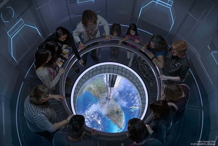 20 razões para visitar a Walt Disney World em 2020 4 In this artist concept rendering, guests travel in a space elevator 220 miles above the Earth to dine at Space 220, the new restaurant opening this winter in Epcot at Walt Disney World Resort in Lake Buena Vista, Fla. (Disney)
