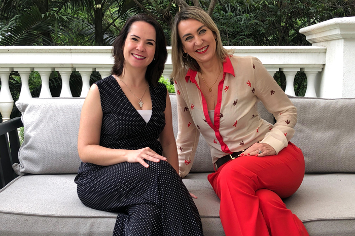 Thais Del Ben, gerente de Marketing da WTM-LA e Luciane Leite, diretora da WTM-LA