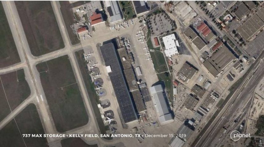 Fotos de satélite revelam dezenas de B737 MAX não entregues no Texas 1 20191231161801