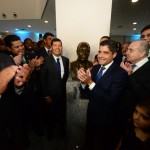 Autoridades participaram da inauguração do busto de Antonio Carlos Magalhães, que dá nome ao Centro de Convenções