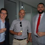 Alexandre Rizacourt e Nicolas Lanciot, da Version Unique; e Fernando Pulvirenti, da Atout France Alexandre Rizacourt e Nicolas Lanciot, da Version Unique; e Fernando Pulvirenti, da Atout France