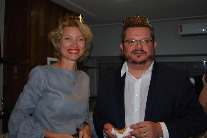 Caroline Putnoki, diretora da Atout France, e Brieuc Pont , cônsul francês em São Paulo, foram os reis da noite