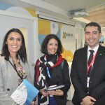 Dália Palma e Gisela Portela, da BTL, com Paulo Neves, da Embratur