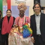 Jacqueline Pires, Regina Ahmed, a baiana Marly Trindade, e Marcos Froes, da Secretaria de Turismo da Bahia