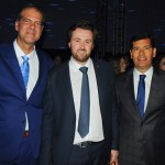 Ludovic Moullin, diretor do Centro de Convenções, com Antonio Barretto e Claudio Tinoco, da Secult Salvador
