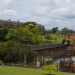 Maior ponte de madeira do Brasil e tirolesa