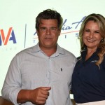 Mauricio Werner, da Riotur, e Viviane Fernandes, da Nice Via Apia