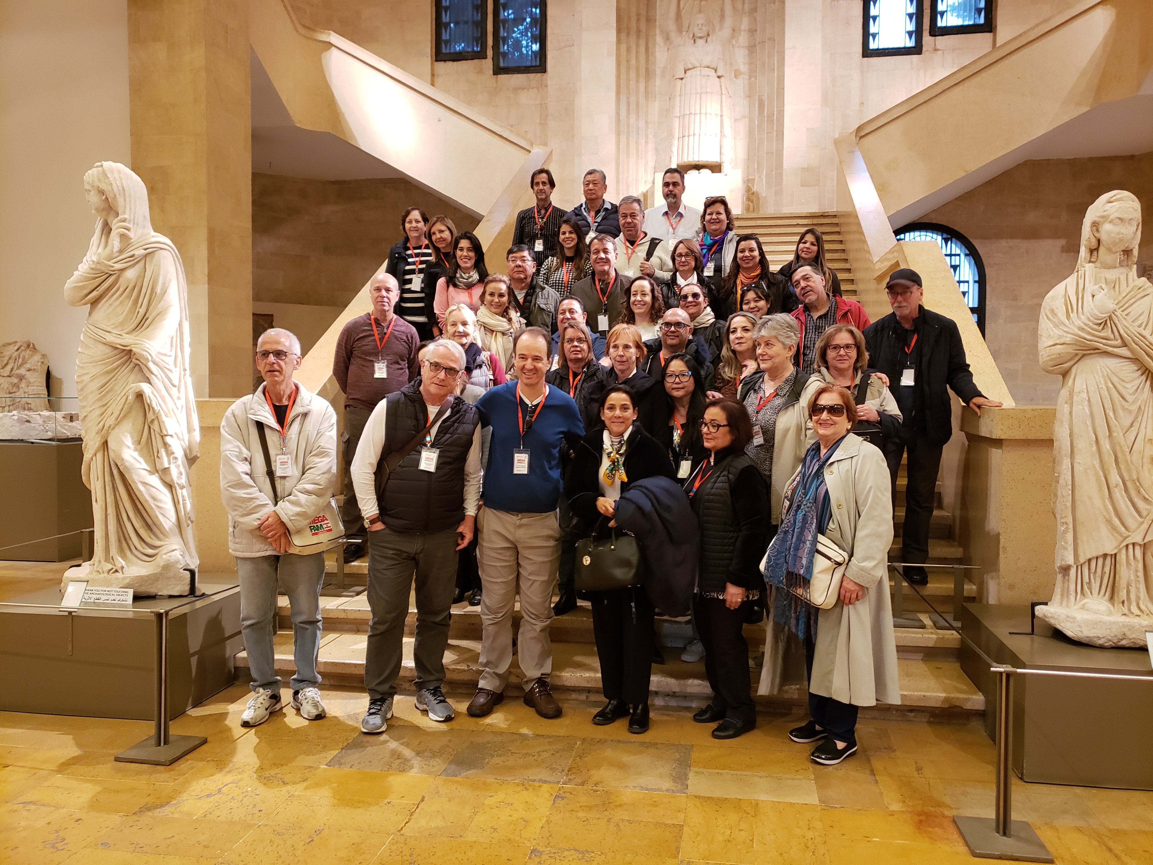 Flot leva agentes brasileiros para o Líbano; fotos 1 Agentes participantes do mega famtrip da Flot visitam o Museu Nacional em Beirute