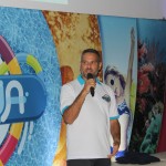 Bernardo Amorin, da Pratagy Beach, apresentando o novo parque aquático