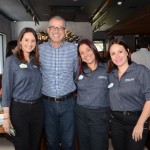 Daniela Bergamini, Cristiana Muniz e Karen Amorim, do SeaWorld, e Ricardo Campos, da Trade Tours Daniela Bergamini, Cristiana Muniz e Karen Amorim, do SeaWorld, e Ricardo Campos, da Trade Tours