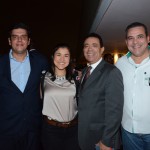 Dante Campos, da Braztoa, Catarina Galvis, da Procolombia, Roberto Silva e Amarildo Limah, da Sanchat