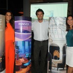 Debora Orlov, do Gran Melia Iguazú, Fernando Gagliardi, do Meliá, e Adriana Machion, representante da Meliá no Rio Debora Orlov, do Gran Melia Iguazú, Fernando Gagliardi, do Meliá, e Adriana Machion, representante da Meliá no Rio