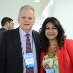 Edmar Bull, da Copastur, com Rosangela Gonçalves, da Hoffmann