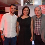 Gladston Assis e Jaime Schnaider, da Maringá Turismo, e Luciana Longo, da Avianca