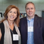 Lucila Nedelciu, da Raidho Viagens; e Frederico Levy, diretor da Interpoint Turismo