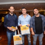Magdiel Claudino e Marcelo Hara, da Aviva Prime, e Josias Saucedo, DRTX Travel Magdiel Claudino e Marcelo Hara, da Aviva Prime, e Josias Saucedo, DRTX Travel